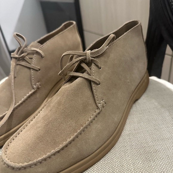 Brunello Cucinelli mid top desert boots in Beige Suede - Picture 3 of 11